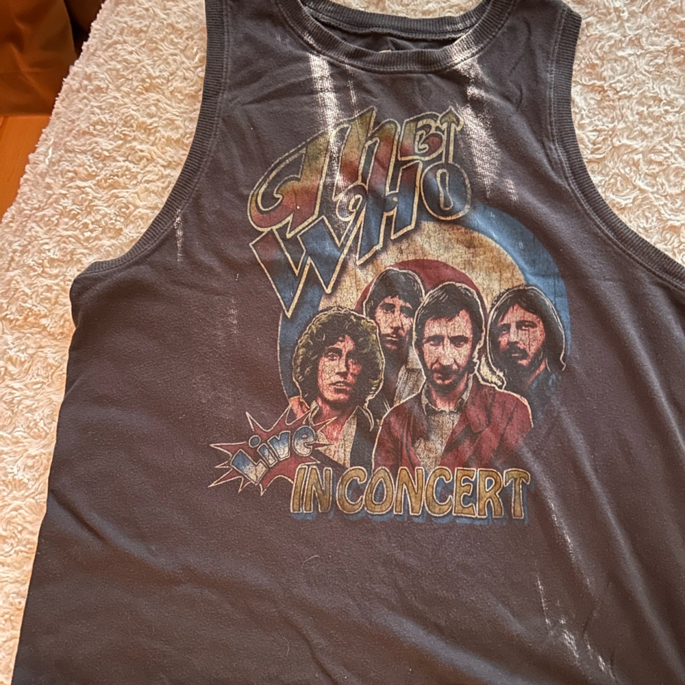 The Who Live in Concert Graphic Tank Top
